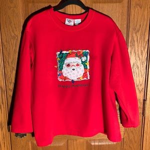 Santa face holiday sweatshirt